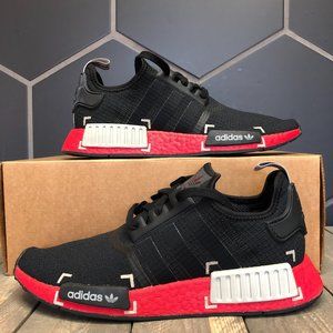 Adidas NMD R1 Black Grey Scarlet Size 9